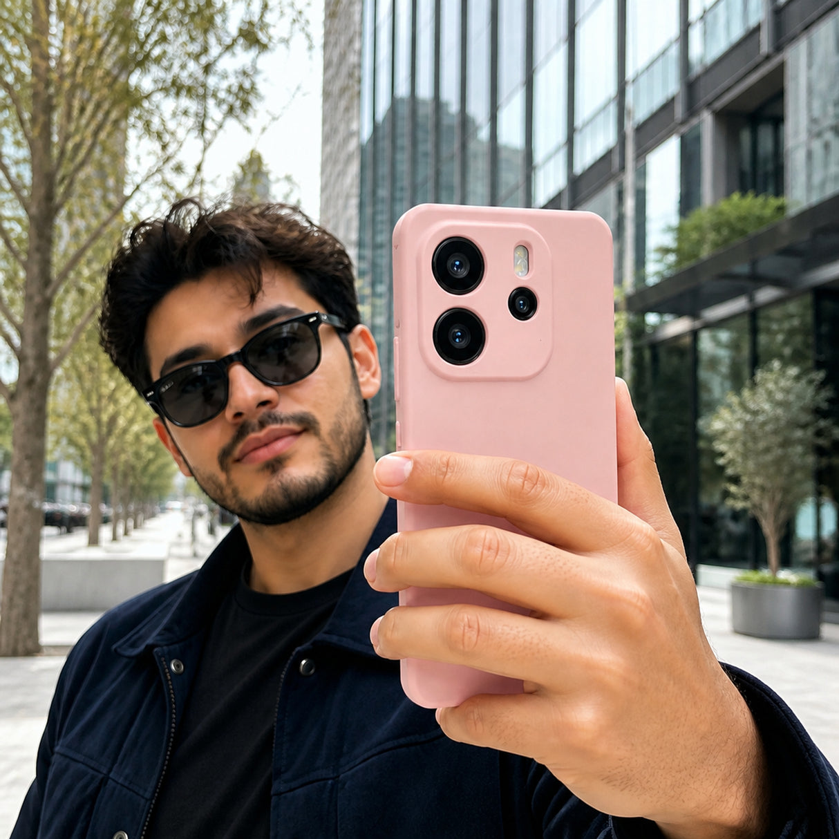 Xiaomi Redmi Note 14 4G Silicone Pro Silikon Hülle Altrosa – Detailansicht 6