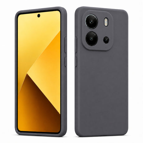 Xiaomi Redmi Note 14 4G Silicone Pro Silikon Hülle in Anthrazit – Produktansicht