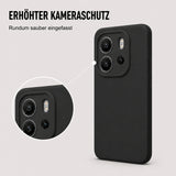 Xiaomi Redmi Note 14 4G Silicone Pro Silikon Hülle Schwarz – Detailansicht 2
