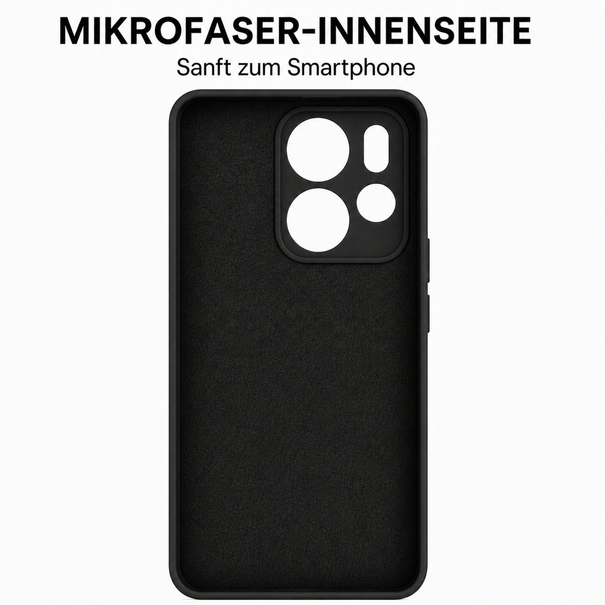Xiaomi Redmi Note 14 4G Silicone Pro Silikon Hülle Schwarz – Detailansicht 4
