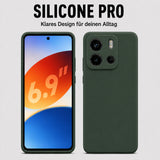 Xiaomi Redmi Note 14 4G Silicone Pro Silikon Hülle Tannengrün – Detailansicht 5