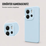 Xiaomi Redmi Note 14 4G Silicone Pro Silikon Hülle Wolkenblau – Detailansicht 2
