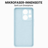 Xiaomi Redmi Note 14 4G Silicone Pro Silikon Hülle Wolkenblau – Detailansicht 4