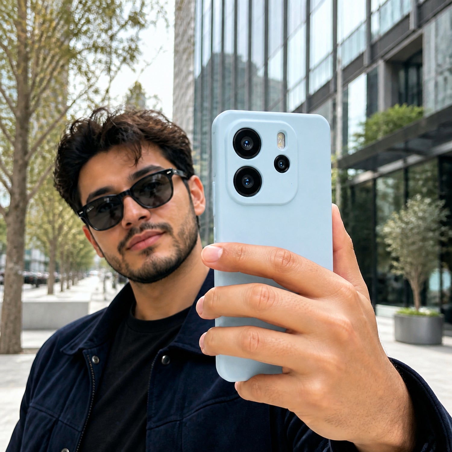 Xiaomi Redmi Note 14 4G Silicone Pro Silikon Hülle Wolkenblau – Detailansicht 6