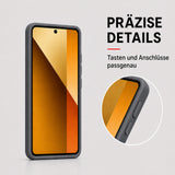 Xiaomi Redmi Note 14 5G Silicone Pro Silikon Hülle Anthrazit – Detailansicht 3