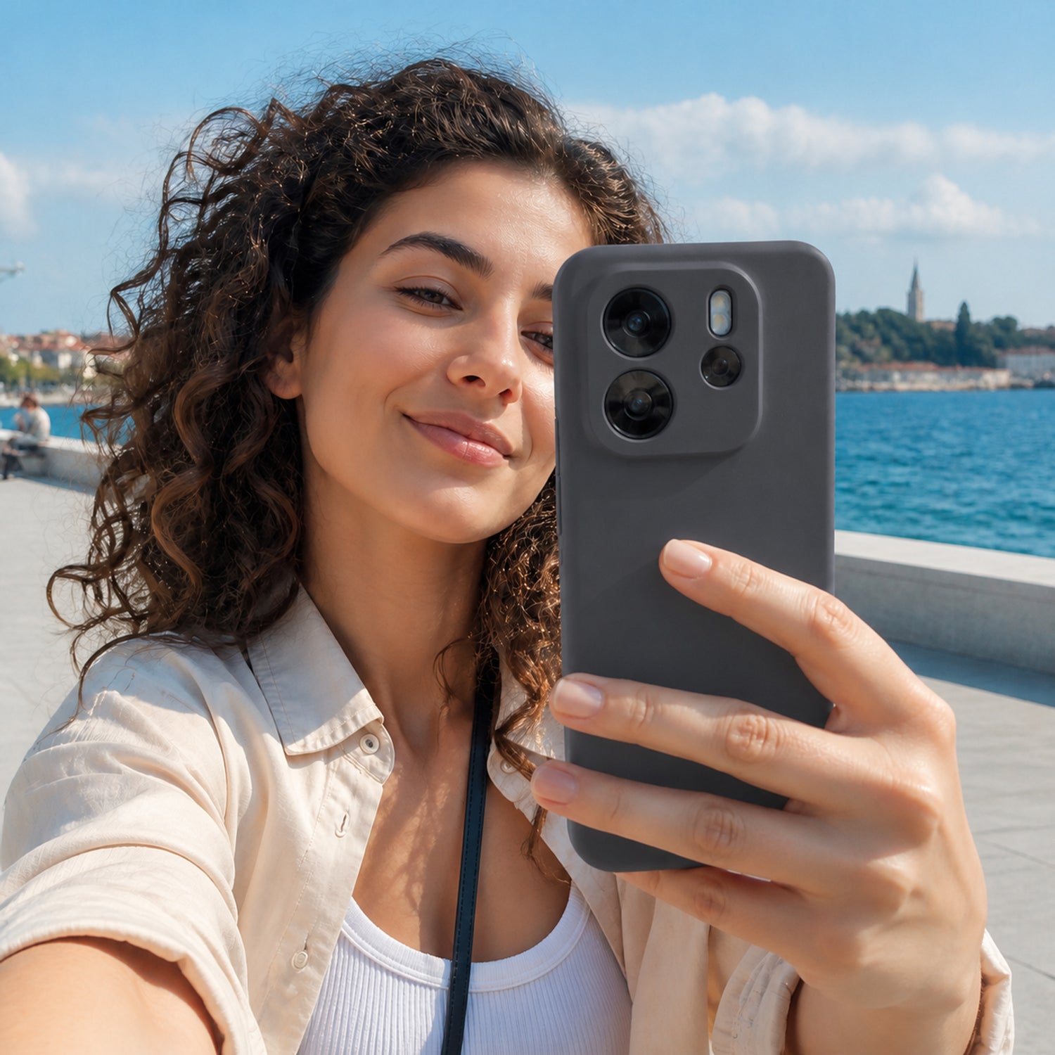 Xiaomi Redmi Note 14 5G Silicone Pro Silikon Hülle Anthrazit – Detailansicht 6
