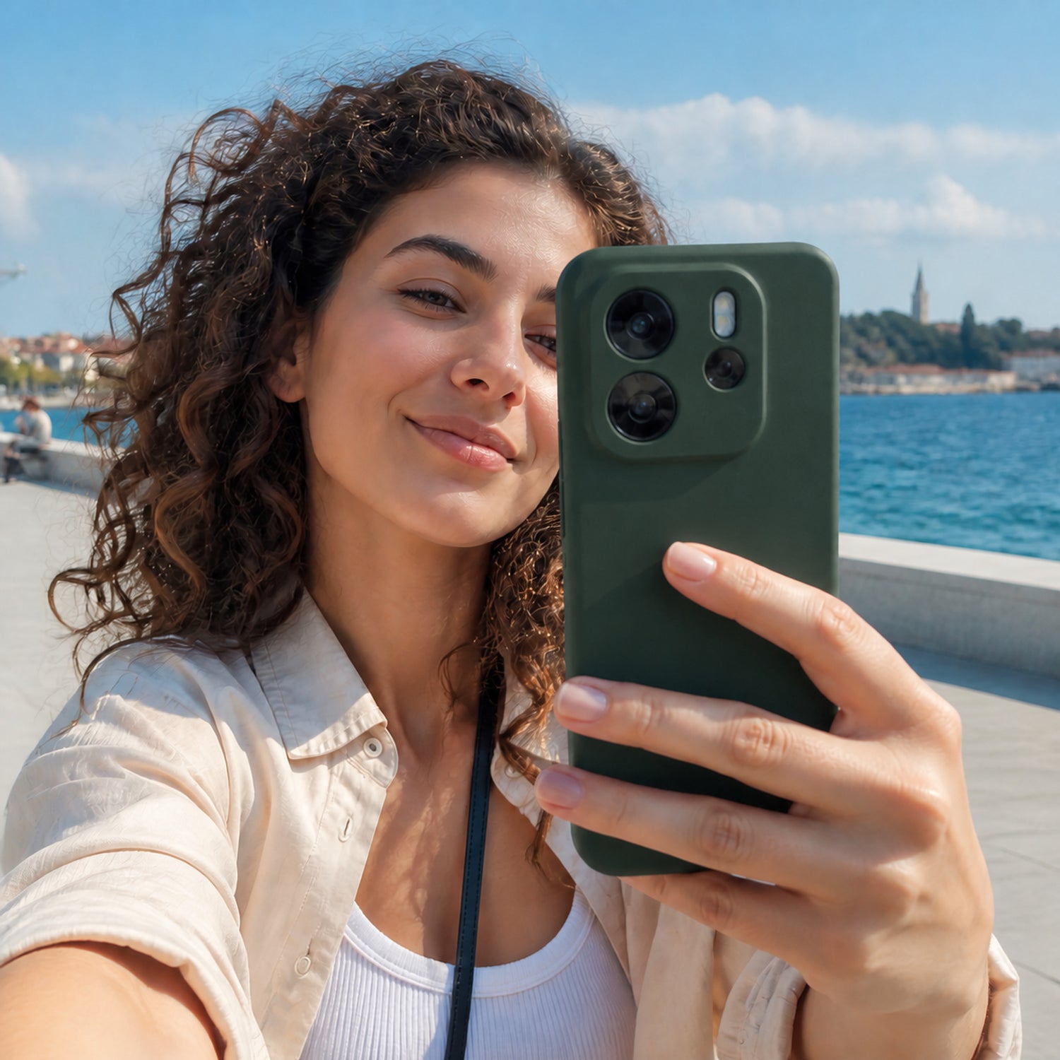 Xiaomi Redmi Note 14 5G Silicone Pro Silikon Hülle Tannengrün – Detailansicht 6