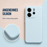 Xiaomi Redmi Note 14 5G Silicone Pro Silikon Hülle Wolkenblau – Detailansicht 1
