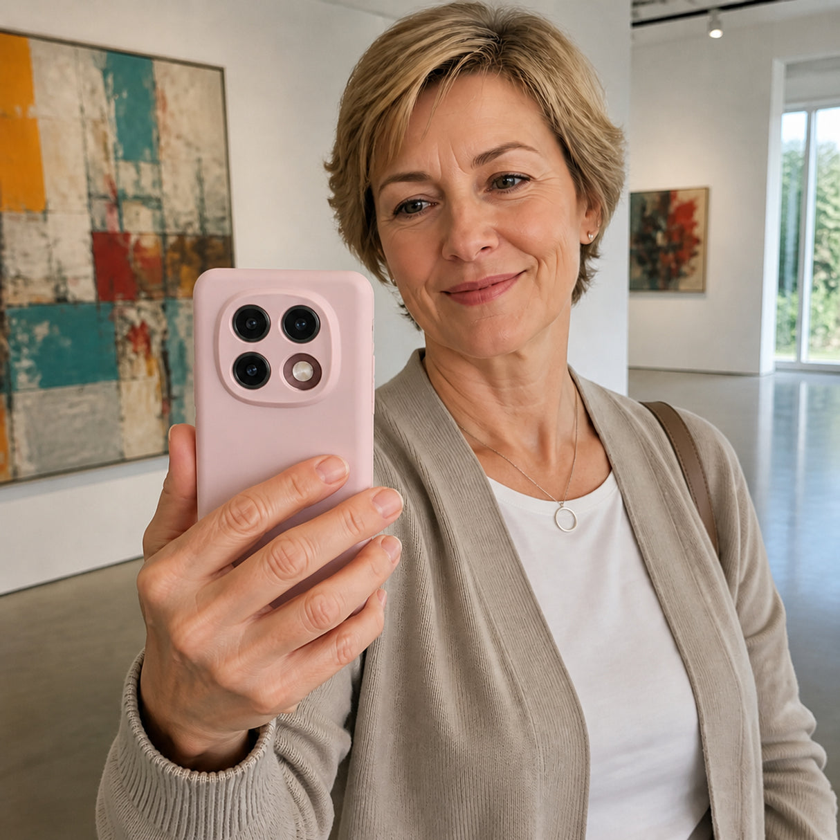 Xiaomi Redmi Note 14 Pro 5G Silicone Pro Silikon Hülle Altrosa – Detailansicht 6