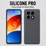 Xiaomi Redmi Note 14 Pro 5G Silicone Pro Silikon Hülle Anthrazit – Detailansicht 5