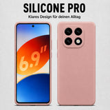 Xiaomi Redmi Note 14 Pro+ 5G Silicone Pro Silikon Hülle Altrosa – Detailansicht 5