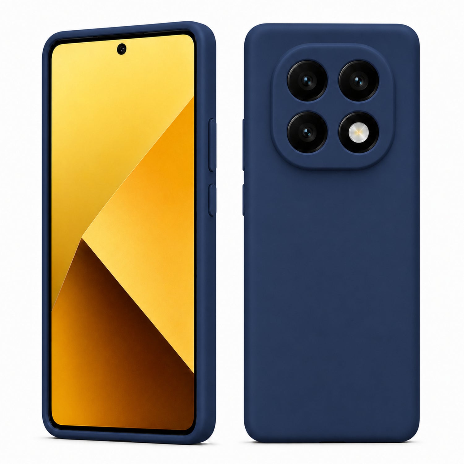 Xiaomi Redmi Note 14 Pro+ 5G Silicone Pro Silikon Hülle in Marineblau – Produktansicht