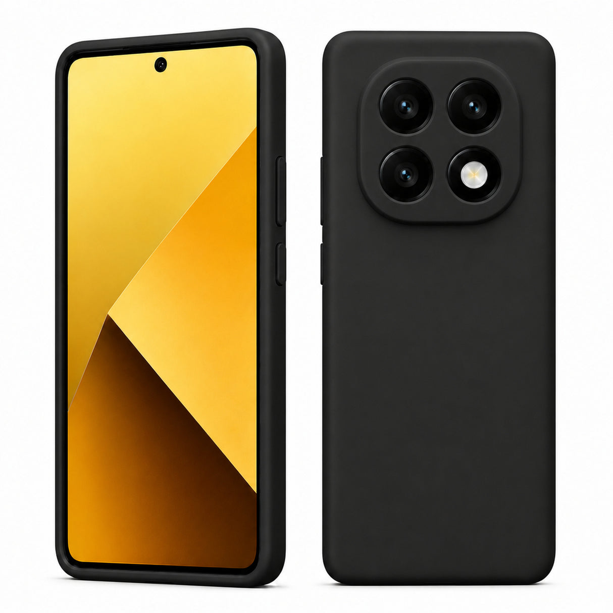 Xiaomi Redmi Note 14 Pro+ 5G Silicone Pro Silikon Hülle in Schwarz – Produktansicht