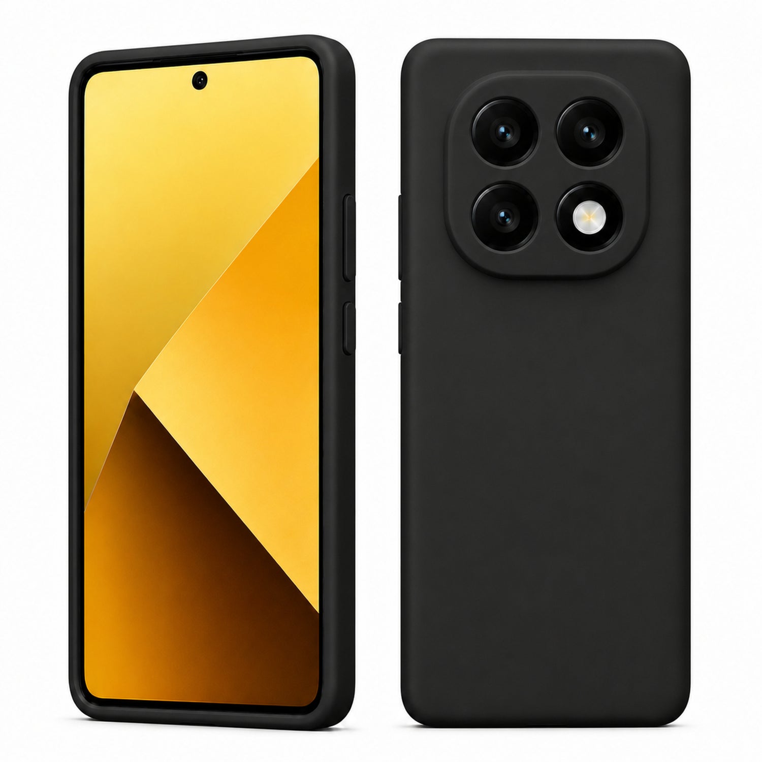 Xiaomi Redmi Note 14 Pro+ 5G Silicone Pro Silikon Hülle in Schwarz – Produktansicht