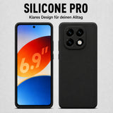 Xiaomi Redmi Note 14 Pro+ 5G Silicone Pro Silikon Hülle Schwarz – Detailansicht 5