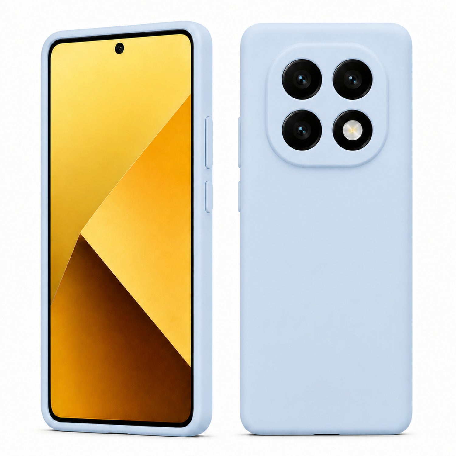 Xiaomi Redmi Note 14 Pro+ 5G Silicone Pro Silikon Hülle in Wolkenblau – Produktansicht