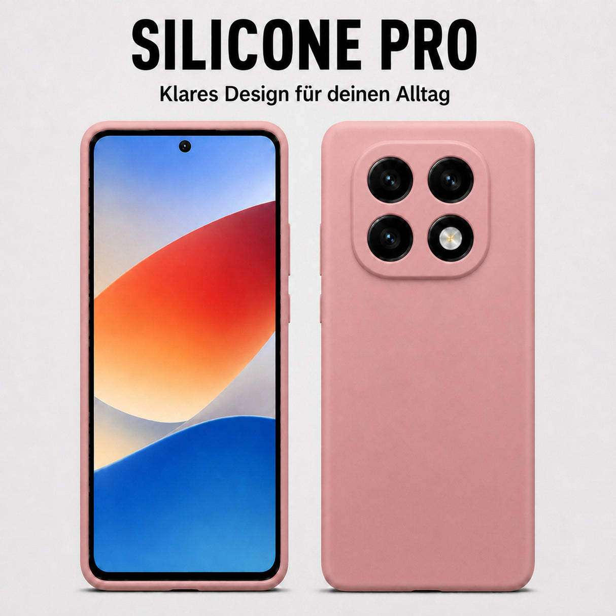 Xiaomi Redmi Note 15 4G / 5G Silicone Pro Silikon Hülle Altrosa – Detailansicht 5