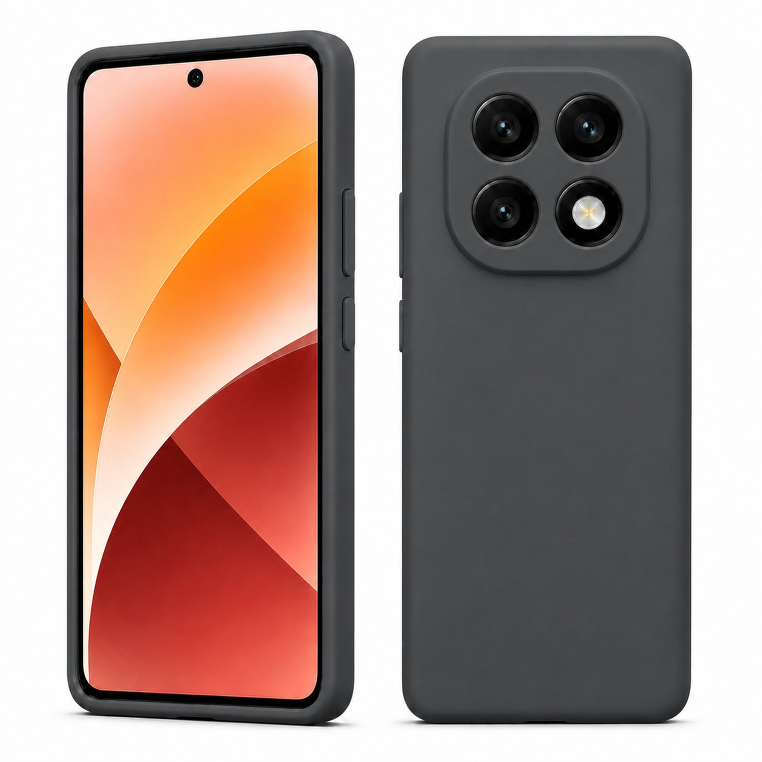 Xiaomi Redmi Note 15 4G / 5G Silicone Pro Silikon Hülle in Anthrazit – Produktansicht