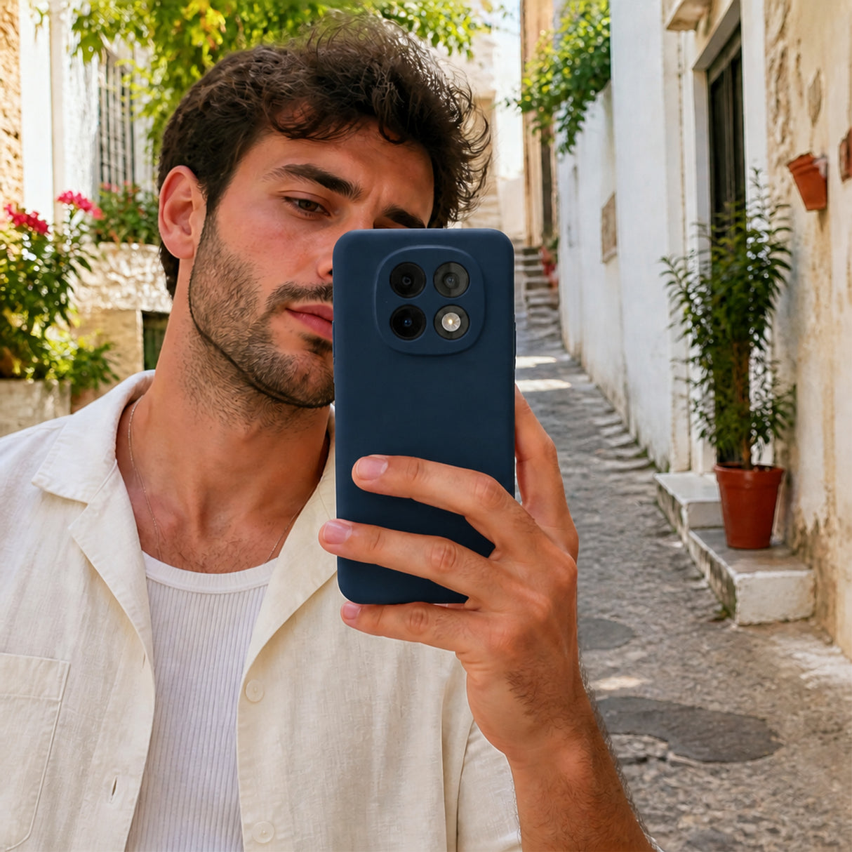 Xiaomi Redmi Note 15 4G / 5G Silicone Pro Silikon Hülle Marineblau – Detailansicht 6