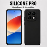 Xiaomi Redmi Note 15 4G / 5G Silicone Pro Silikon Hülle Schwarz – Detailansicht 5