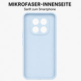 Xiaomi Redmi Note 15 4G / 5G Silicone Pro Silikon Hülle Wolkenblau – Detailansicht 4
