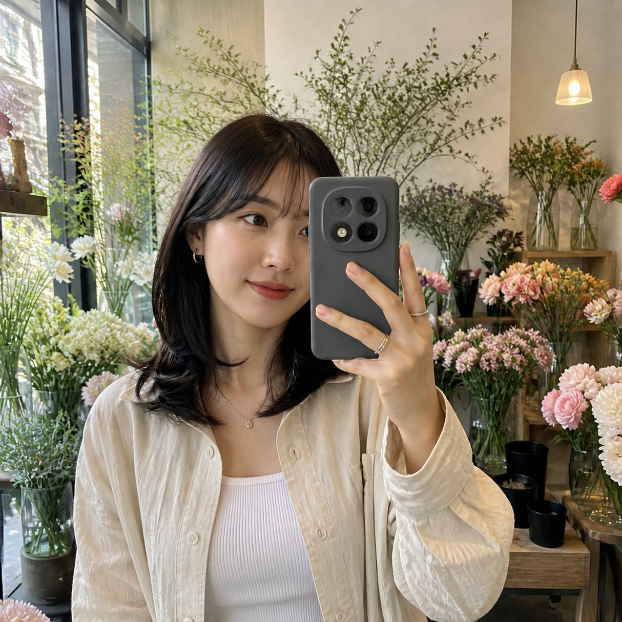Xiaomi Redmi Note 15 Pro 4G Silicone Pro Silikon Hülle Anthrazit – Detailansicht 6