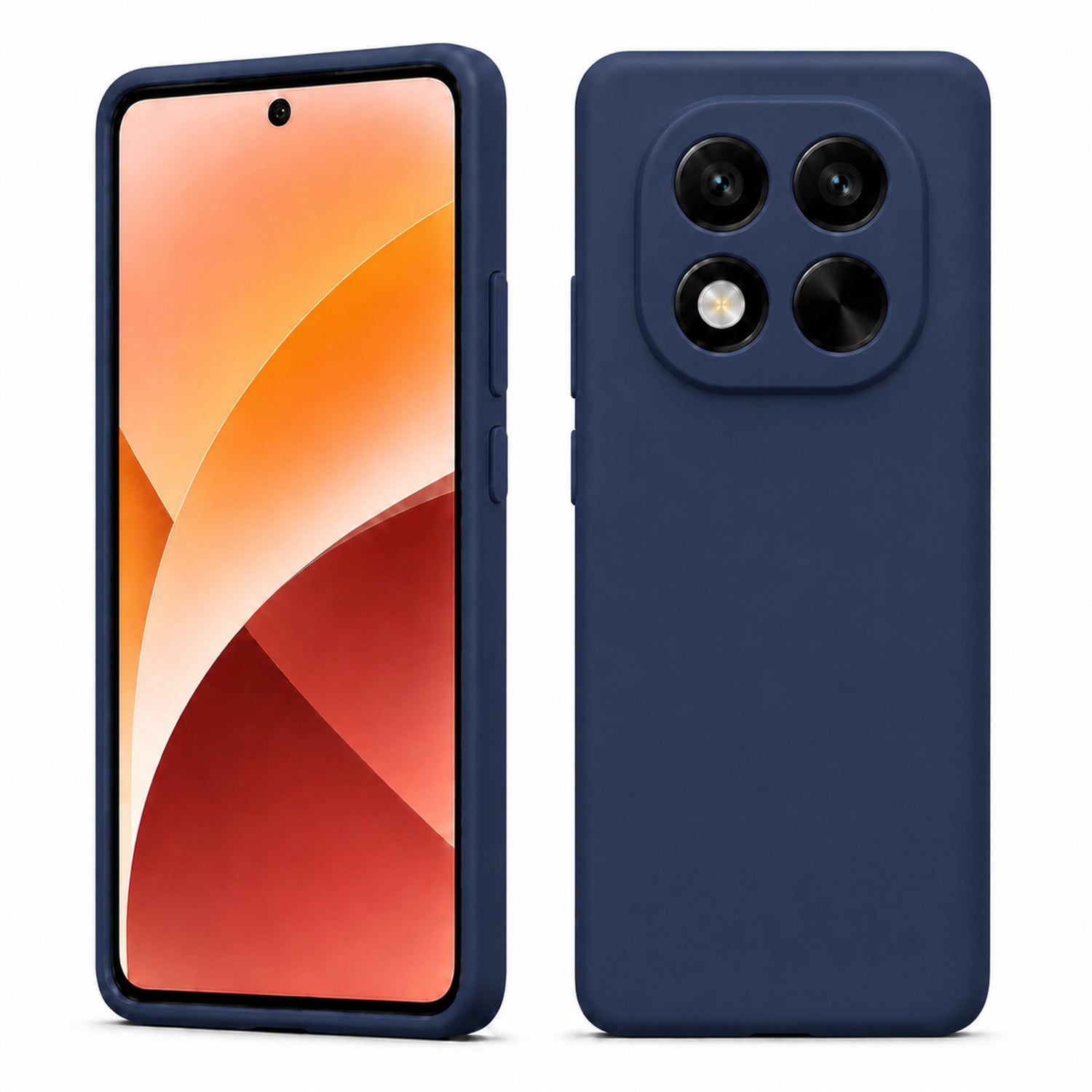 Xiaomi Redmi Note 15 Pro 4G Silicone Pro Silikon Hülle in Marineblau – Produktansicht