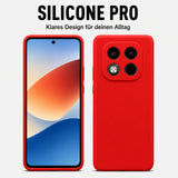 Xiaomi Redmi Note 15 Pro 4G Silicone Pro Silikon Hülle Rot – Detailansicht 5