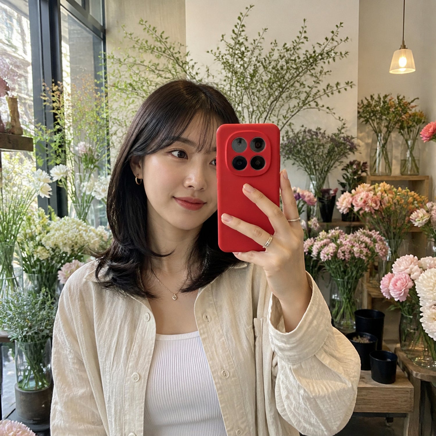 Xiaomi Redmi Note 15 Pro 4G Silicone Pro Silikon Hülle Rot – Detailansicht 6