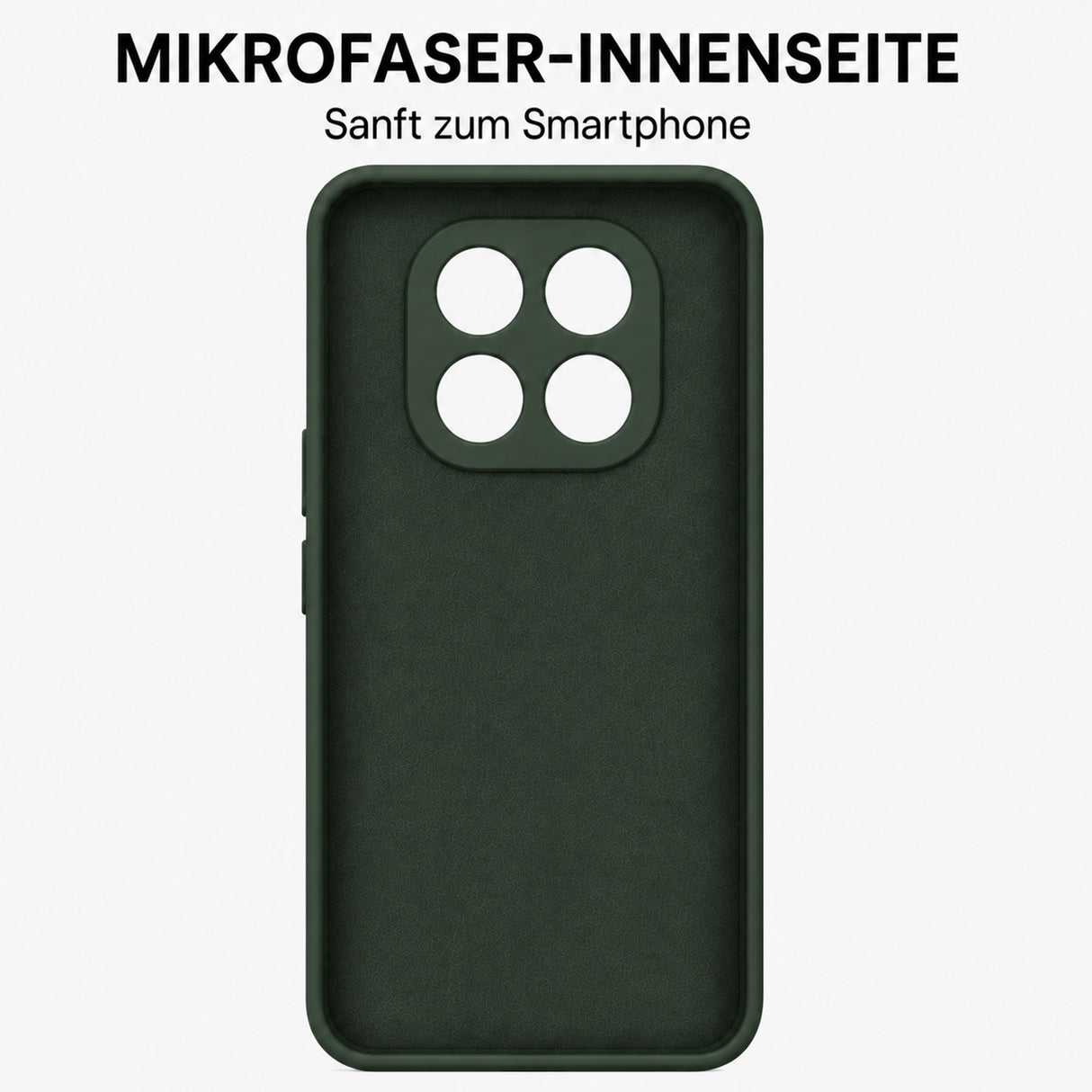 Xiaomi Redmi Note 15 Pro 4G Silicone Pro Silikon Hülle Tannengrün – Detailansicht 4