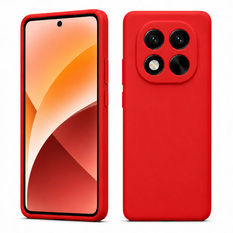 Xiaomi Redmi Note 15 Pro 5G Silicone Pro Silikon Hülle in Rot – Produktansicht