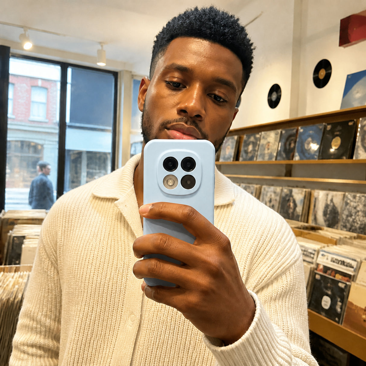 Xiaomi Redmi Note 15 Pro 5G Silicone Pro Silikon Hülle Wolkenblau – Detailansicht 6