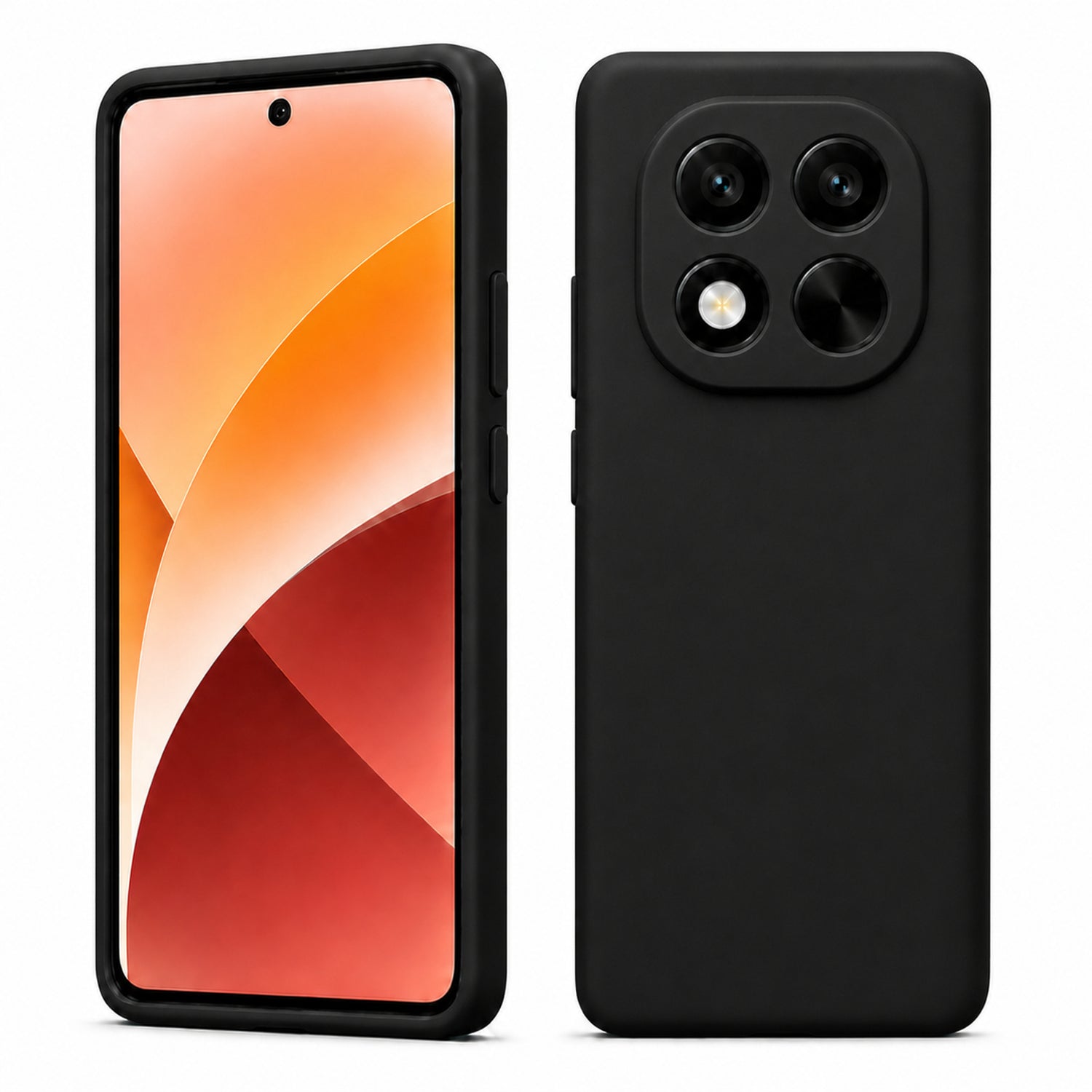 Xiaomi Redmi Note 15 Pro+ 5G Silicone Pro Silikon Hülle in Schwarz – Produktansicht