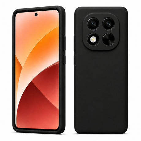 Xiaomi Redmi Note 15 Pro+ 5G Silicone Pro Silikon Hülle in Schwarz – Produktansicht