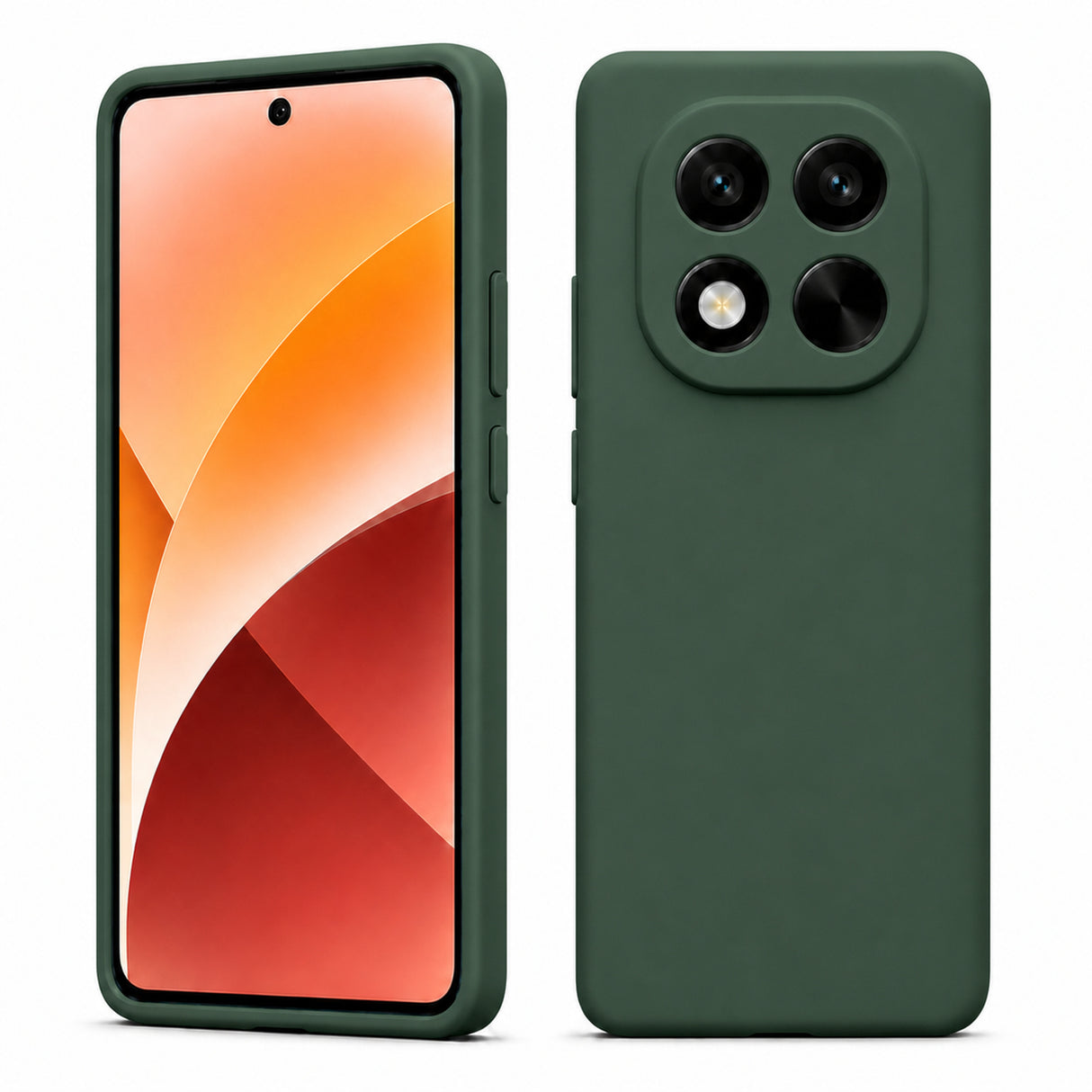 Xiaomi Redmi Note 15 Pro+ 5G Silicone Pro Silikon Hülle in Tannengrün – Produktansicht