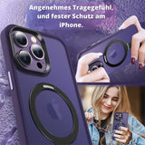 Funktionale und schützende MagSafe Hülle für iPhone 13 / 14 in Violett