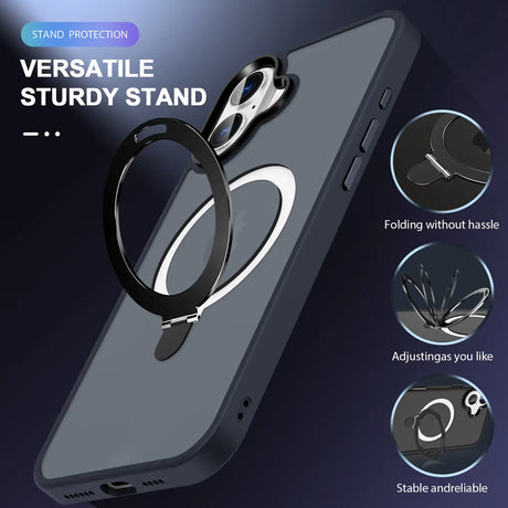 Funktionale und schützende MagSafe Hülle für iPhone 16 Plus in Dunkelblau