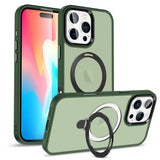 Funktionale und schützende MagSafe Hülle für iPhone 16 Pro in Grün