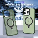 Funktionale und schützende MagSafe Hülle für iPhone 16 Pro in Grün