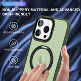 Funktionale und schützende MagSafe Hülle für iPhone 16 Pro Max in Grün