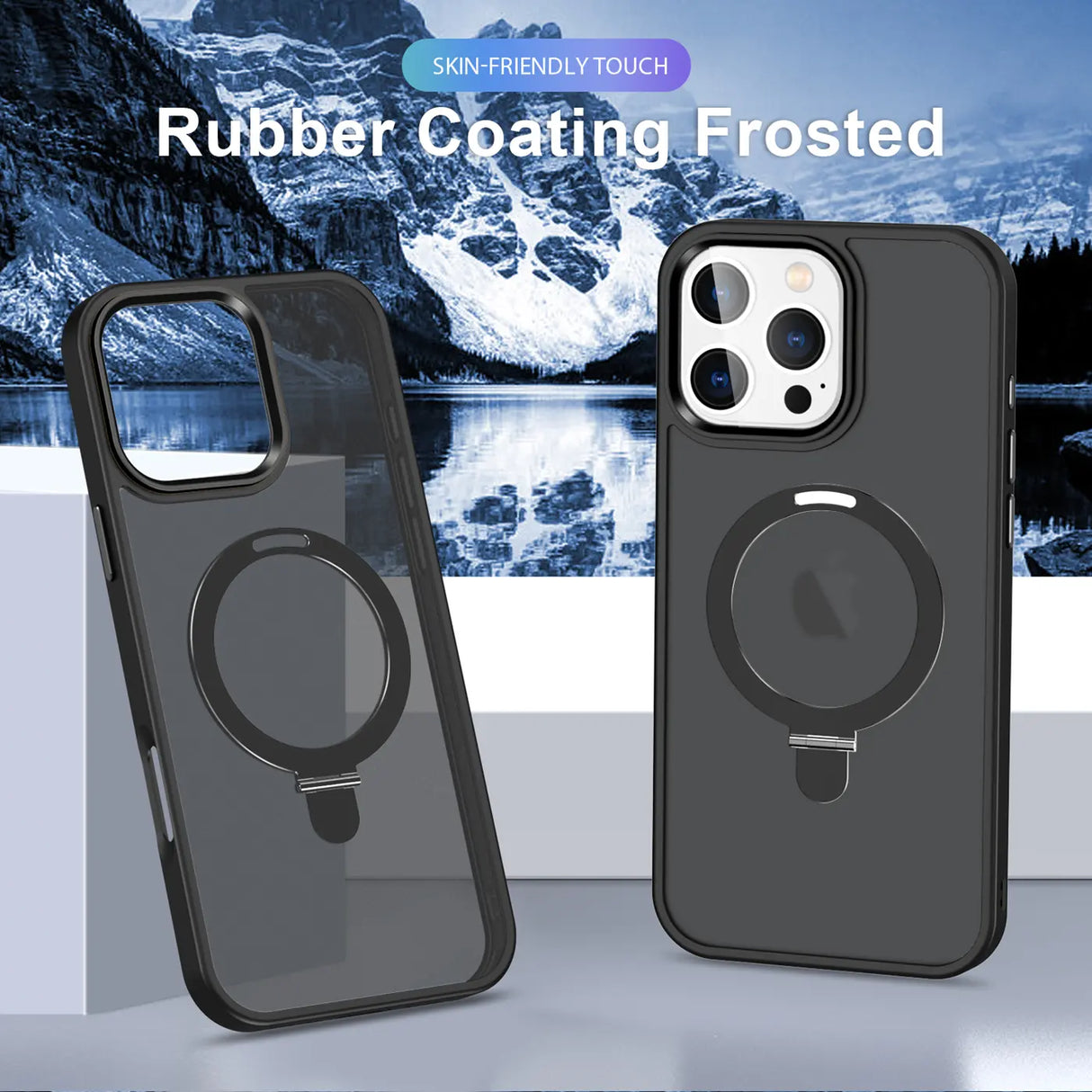 Funktionale und schützende MagSafe Hülle für iPhone 16 Pro Max in Schwarz