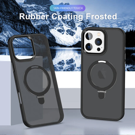 Funktionale und schützende MagSafe Hülle für iPhone 16 Pro Max in Schwarz