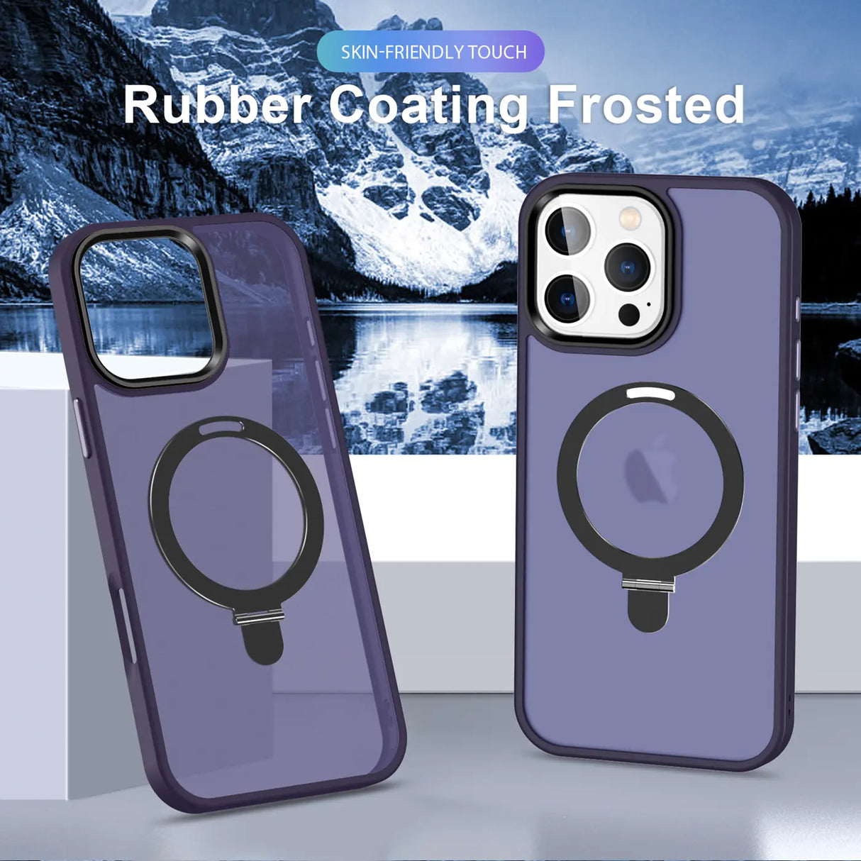 Funktionale und schützende MagSafe Hülle für iPhone 16 Pro in Violett