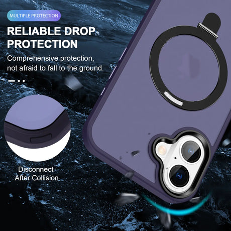 Funktionale und schützende MagSafe Hülle für iPhone 16 in Violett