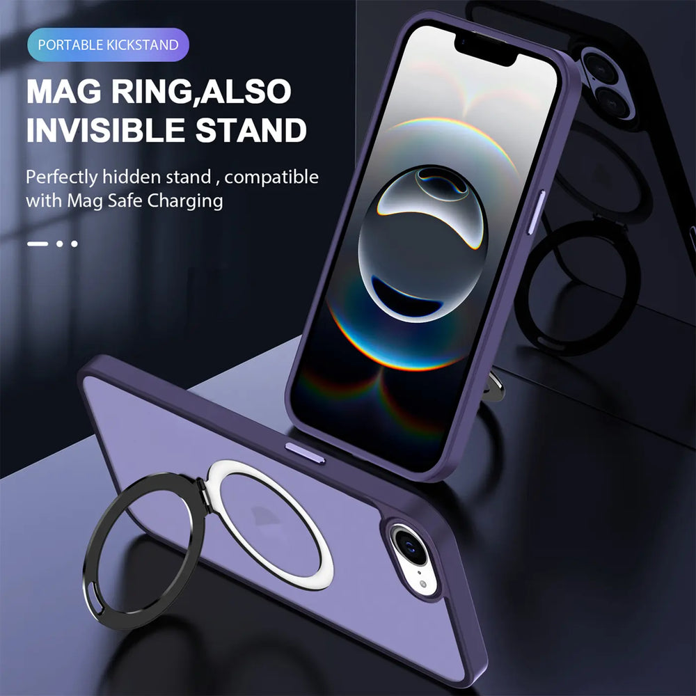 Funktionale und schützende MagSafe Hülle für Apple iPhone 16e in Violett