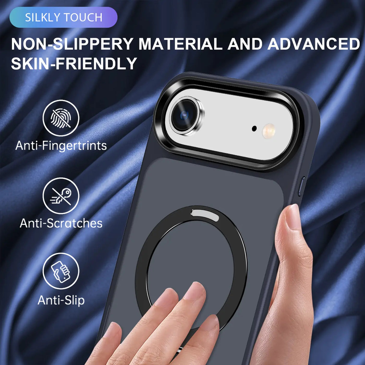 Funktionale und schützende MagSafe Hülle für iPhone 17 Air in Dunkelblau