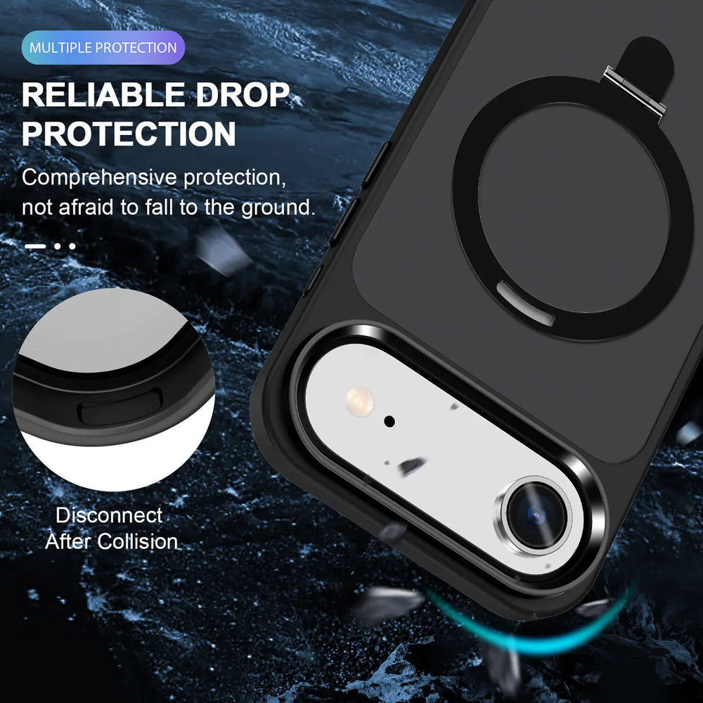 Funktionale und schützende MagSafe Hülle für iPhone 17 Air in Schwarz