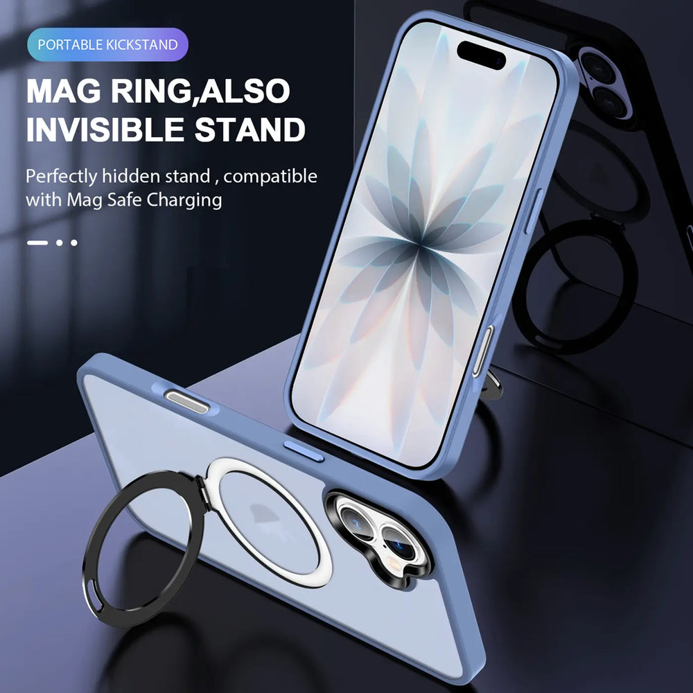 Funktionale und schützende MagSafe Hülle für iPhone 17 in Blau