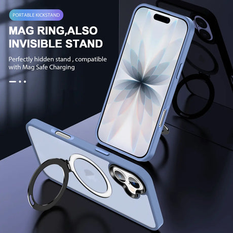 Funktionale und schützende MagSafe Hülle für iPhone 17 in Blau