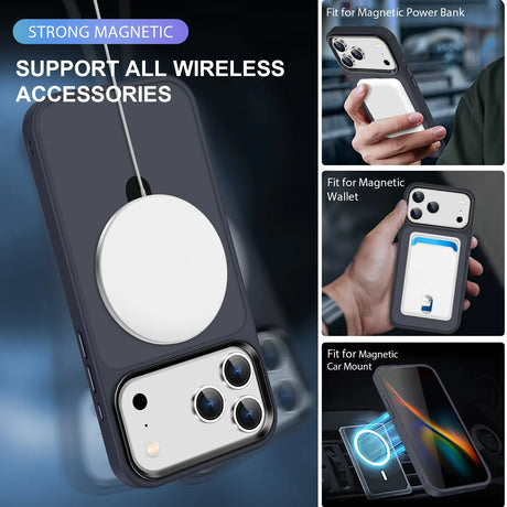 Funktionale und schützende MagSafe Hülle für iPhone 17 Pro in Dunkelblau